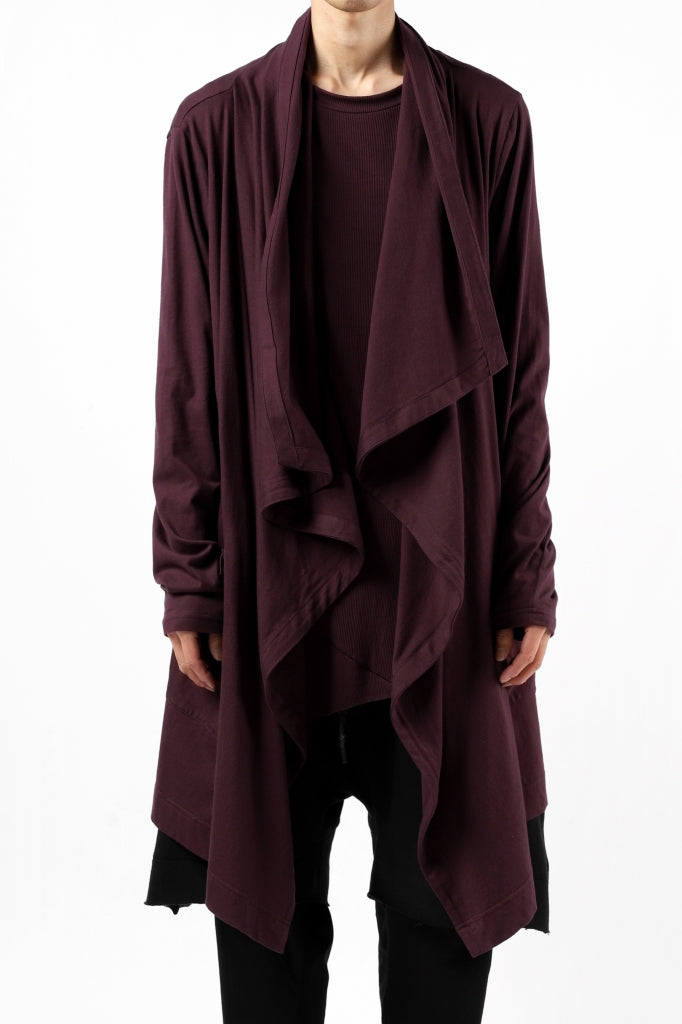 Load image into Gallery viewer, FIRST AID TO THE INJURED THEODOR DRAPE CARDIGAN / SINGLE JERSEY (OXE)