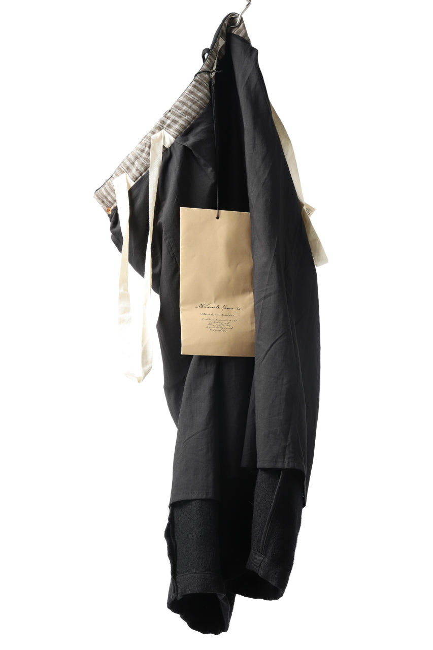 画像をギャラリービューアに読み込む, Aleksandr Manamis Slit Cropped Pant with Suspender (BLACK)