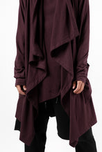 Load image into Gallery viewer, FIRST AID TO THE INJURED THEODOR DRAPE CARDIGAN / SINGLE JERSEY (OXE)