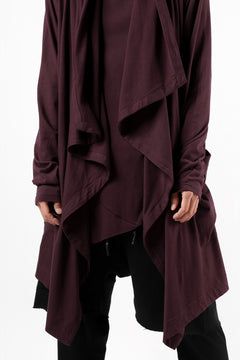 Load image into Gallery viewer, FIRST AID TO THE INJURED THEODOR DRAPE CARDIGAN / SINGLE JERSEY (OXE)