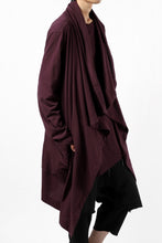 Load image into Gallery viewer, FIRST AID TO THE INJURED THEODOR DRAPE CARDIGAN / SINGLE JERSEY (OXE)
