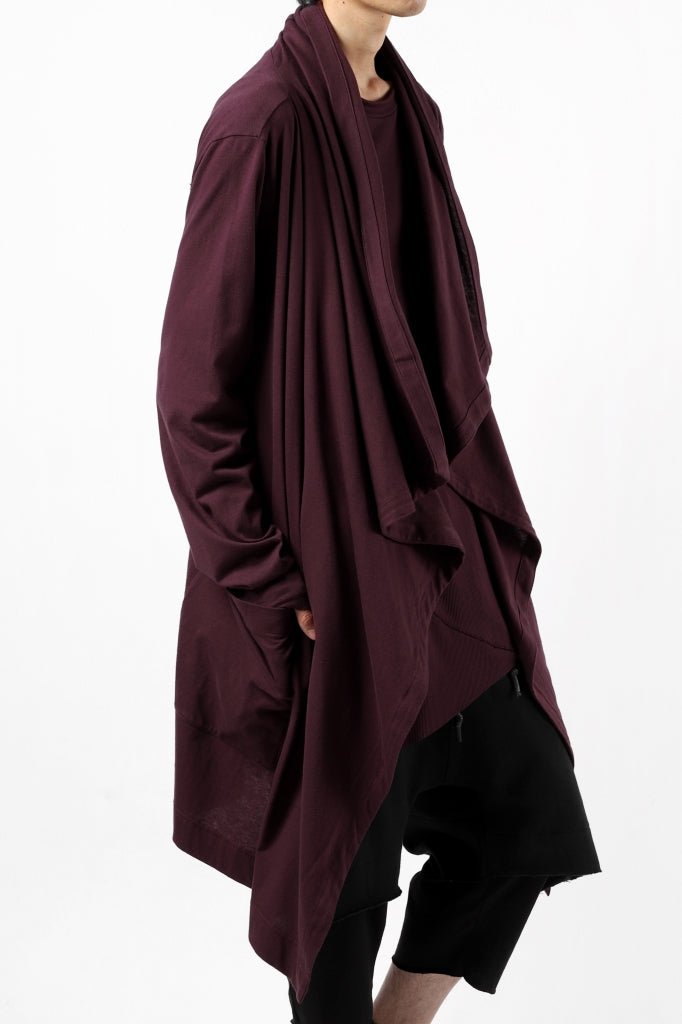 Load image into Gallery viewer, FIRST AID TO THE INJURED THEODOR DRAPE CARDIGAN / SINGLE JERSEY (OXE)