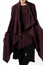 Load image into Gallery viewer, FIRST AID TO THE INJURED THEODOR DRAPE CARDIGAN / SINGLE JERSEY (OXE)