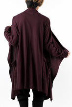 Load image into Gallery viewer, FIRST AID TO THE INJURED THEODOR DRAPE CARDIGAN / SINGLE JERSEY (OXE)