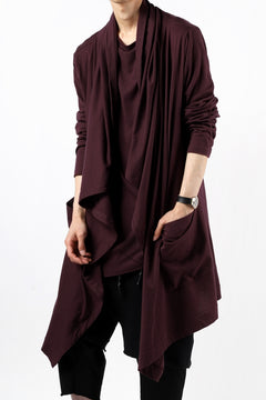 Load image into Gallery viewer, FIRST AID TO THE INJURED THEODOR DRAPE CARDIGAN / SINGLE JERSEY (OXE)