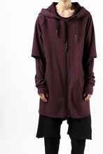 Load image into Gallery viewer, FIRST AID TO THE INJURED HOODY LAYERED SLEEVE ZIP PARKA / FRENCH TERRY + JERSEY (OXE)