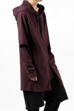 Load image into Gallery viewer, FIRST AID TO THE INJURED HOODY LAYERED SLEEVE ZIP PARKA / FRENCH TERRY + JERSEY (OXE)