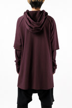 Load image into Gallery viewer, FIRST AID TO THE INJURED HOODY LAYERED SLEEVE ZIP PARKA / FRENCH TERRY + JERSEY (OXE)