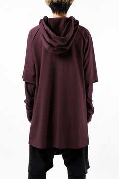 Load image into Gallery viewer, FIRST AID TO THE INJURED HOODY LAYERED SLEEVE ZIP PARKA / FRENCH TERRY + JERSEY (OXE)