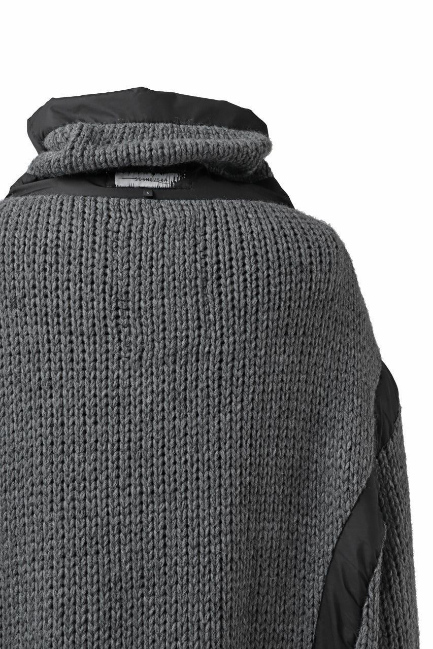 画像をギャラリービューアに読み込む, SOSNOVSKA GOING BEYOND KNIT SWEATER (GREY)