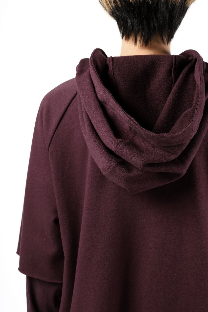 Load image into Gallery viewer, FIRST AID TO THE INJURED HOODY LAYERED SLEEVE ZIP PARKA / FRENCH TERRY + JERSEY (OXE)