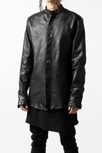 Load image into Gallery viewer, ISAMU KATAYAMA BACKLASH exclusive LEATHER SHIRT / ITALY SHOULDER 0.6mm (BLACK)