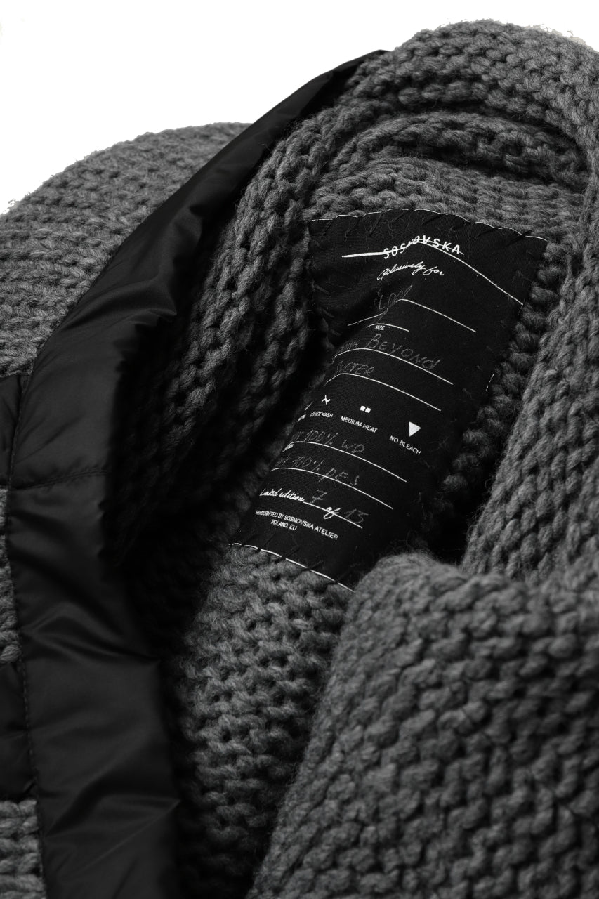 画像をギャラリービューアに読み込む, SOSNOVSKA GOING BEYOND KNIT SWEATER (GREY)