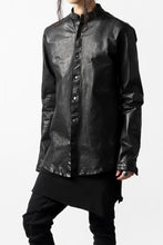 Load image into Gallery viewer, ISAMU KATAYAMA BACKLASH exclusive LEATHER SHIRT / ITALY SHOULDER 0.6mm (BLACK)