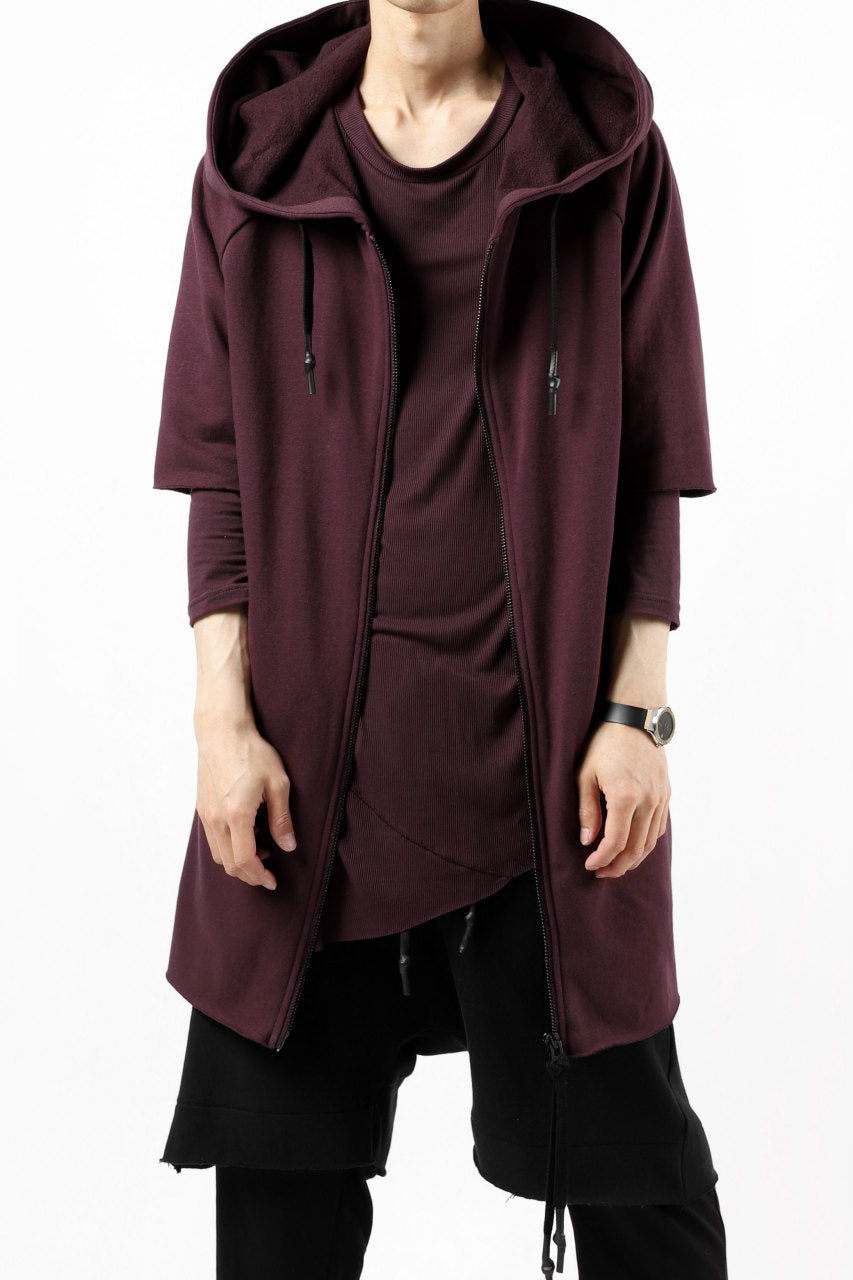 Load image into Gallery viewer, FIRST AID TO THE INJURED HOODY LAYERED SLEEVE ZIP PARKA / FRENCH TERRY + JERSEY (OXE)