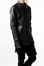 Load image into Gallery viewer, ISAMU KATAYAMA BACKLASH exclusive LEATHER SHIRT / ITALY SHOULDER 0.6mm (BLACK)