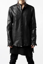 Load image into Gallery viewer, ISAMU KATAYAMA BACKLASH exclusive LEATHER SHIRT / ITALY SHOULDER 0.6mm (BLACK)