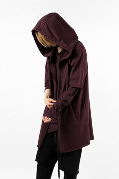 Load image into Gallery viewer, FIRST AID TO THE INJURED HOODY LAYERED SLEEVE ZIP PARKA / FRENCH TERRY + JERSEY (OXE)