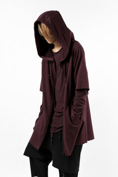 Load image into Gallery viewer, FIRST AID TO THE INJURED HOODY LAYERED SLEEVE ZIP PARKA / FRENCH TERRY + JERSEY (OXE)