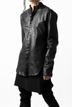 Load image into Gallery viewer, ISAMU KATAYAMA BACKLASH exclusive LEATHER SHIRT / ITALY SHOULDER 0.6mm (BLACK)