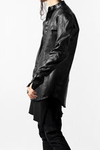 Load image into Gallery viewer, ISAMU KATAYAMA BACKLASH exclusive LEATHER SHIRT / ITALY SHOULDER 0.6mm (BLACK)