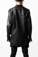 Load image into Gallery viewer, ISAMU KATAYAMA BACKLASH exclusive LEATHER SHIRT / ITALY SHOULDER 0.6mm (BLACK)