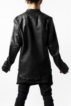 Load image into Gallery viewer, ISAMU KATAYAMA BACKLASH exclusive LEATHER SHIRT / ITALY SHOULDER 0.6mm (BLACK)