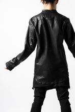 Load image into Gallery viewer, ISAMU KATAYAMA BACKLASH exclusive LEATHER SHIRT / ITALY SHOULDER 0.6mm (BLACK)