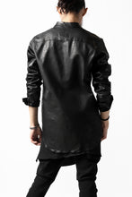 Load image into Gallery viewer, ISAMU KATAYAMA BACKLASH exclusive LEATHER SHIRT / ITALY SHOULDER 0.6mm (BLACK)