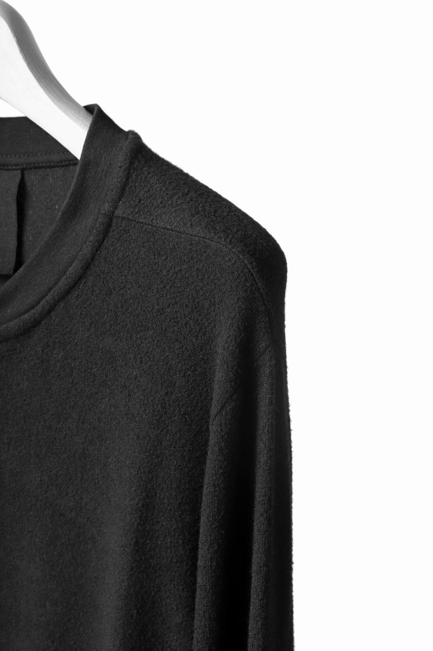 画像をギャラリービューアに読み込む, thomkrom HENRY NECK SWEATER TOPS / OVERLOCK STITCHED (BLACK)