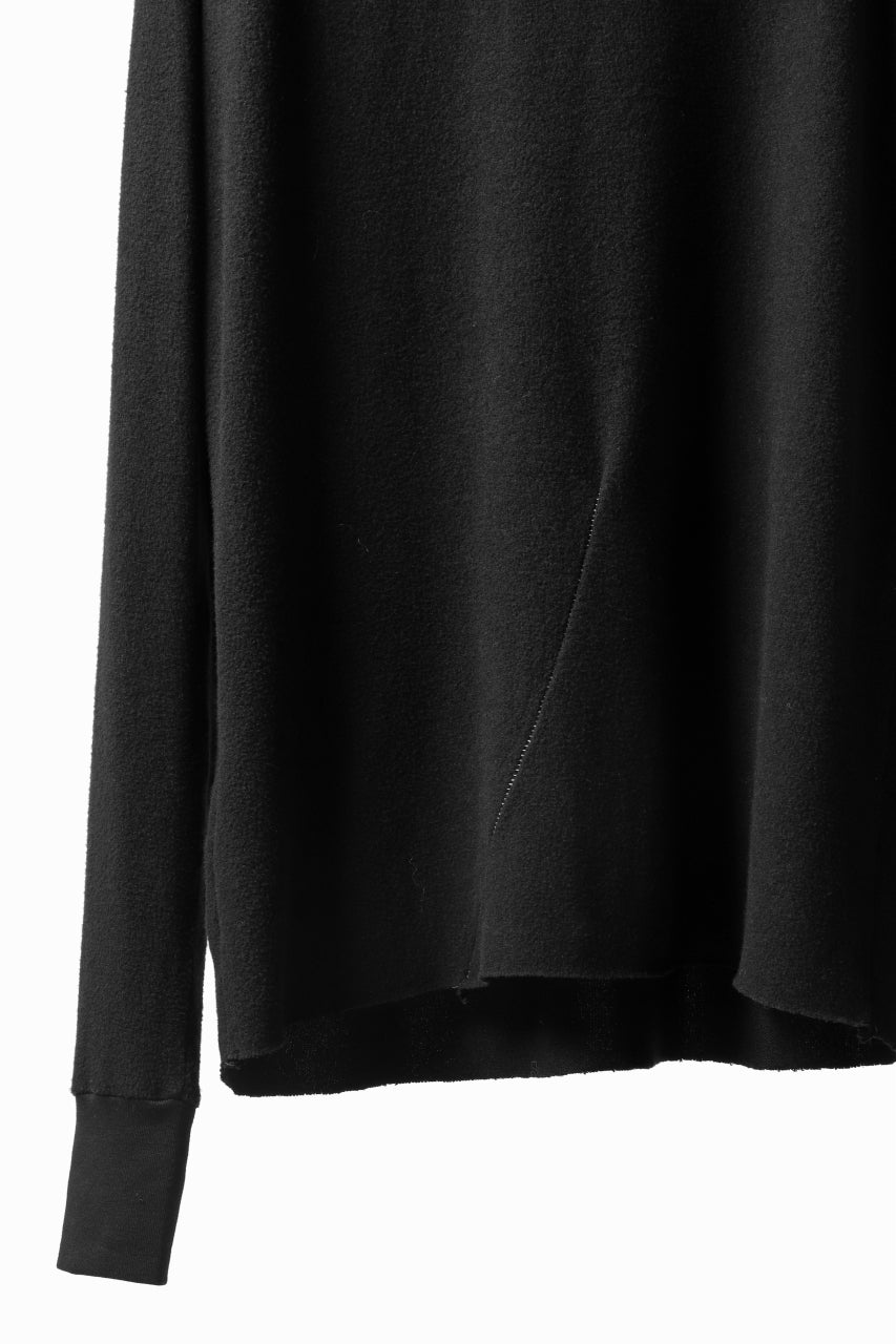画像をギャラリービューアに読み込む, thomkrom HENRY NECK SWEATER TOPS / OVERLOCK STITCHED (BLACK)