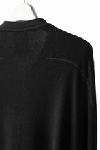 画像をギャラリービューアに読み込む, thomkrom HENRY NECK SWEATER TOPS / OVERLOCK STITCHED (BLACK)
