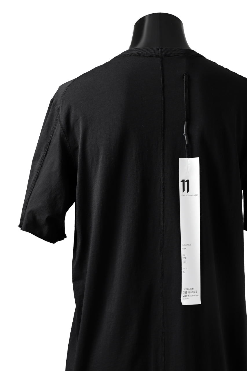 画像をギャラリービューアに読み込む, 11 BY BORIS BIDJAN SABERI SHORT SLEEVE TEE "T-S1B-F1101" / OBJECT DYED (BLACK)