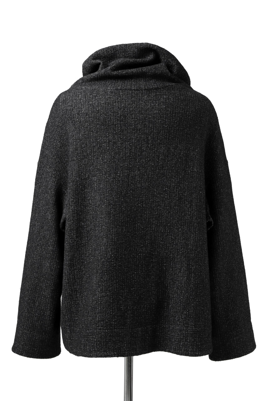 画像をギャラリービューアに読み込む, SOSNOVSKA exclusive CRAWLED OUT POCKET KNIT SWEATER (GREY MELANGE)