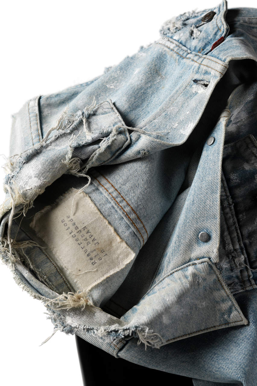 RESURRECTION HANDMADE vintage remake jean jacket (INDIGO LIGHT FADE)