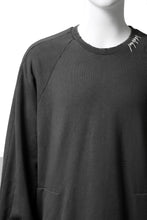 画像をギャラリービューアに読み込む, A.F ARTEFACT "FRAYED" DAMAGE LOOSEY SWEATER TOPS (GREY)