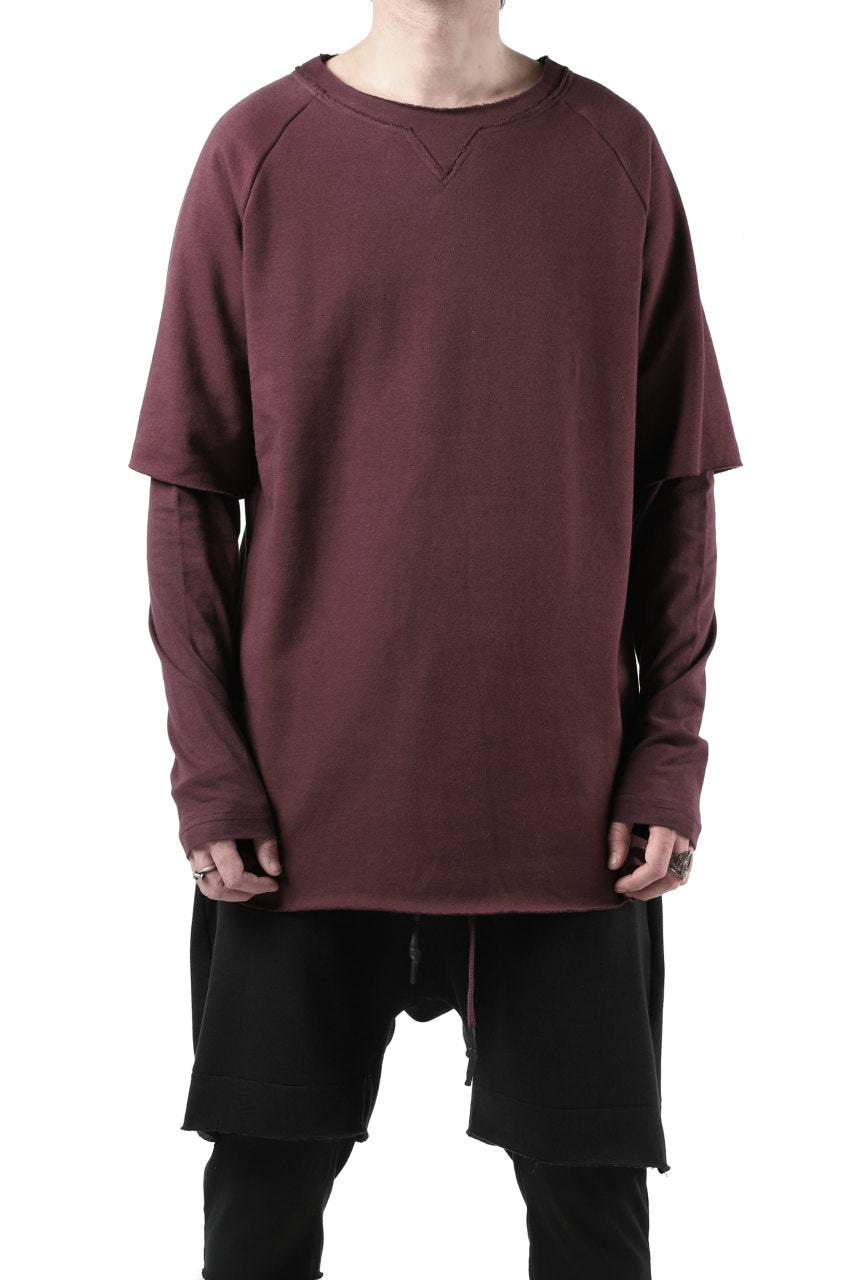 Load image into Gallery viewer, FIRST AID TO THE INJURED LAYERED SLEEVE TOPS / FRENCH TERRY + JERSEY (OXE)