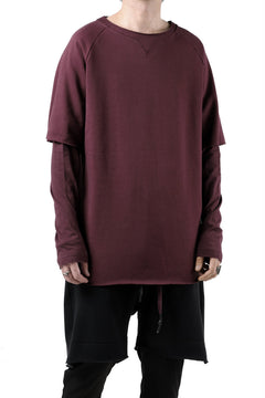 Load image into Gallery viewer, FIRST AID TO THE INJURED LAYERED SLEEVE TOPS / FRENCH TERRY + JERSEY (OXE)