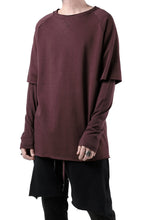 Load image into Gallery viewer, FIRST AID TO THE INJURED LAYERED SLEEVE TOPS / FRENCH TERRY + JERSEY (OXE)