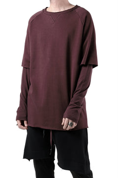 Load image into Gallery viewer, FIRST AID TO THE INJURED LAYERED SLEEVE TOPS / FRENCH TERRY + JERSEY (OXE)