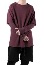Load image into Gallery viewer, FIRST AID TO THE INJURED LAYERED SLEEVE TOPS / FRENCH TERRY + JERSEY (OXE)