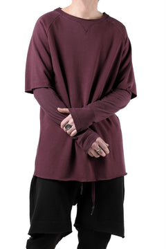 Load image into Gallery viewer, FIRST AID TO THE INJURED LAYERED SLEEVE TOPS / FRENCH TERRY + JERSEY (OXE)