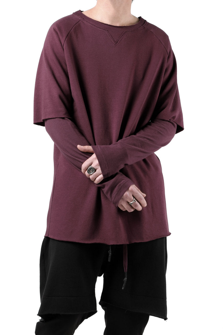 Load image into Gallery viewer, FIRST AID TO THE INJURED LAYERED SLEEVE TOPS / FRENCH TERRY + JERSEY (OXE)