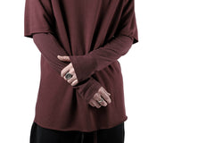 Load image into Gallery viewer, FIRST AID TO THE INJURED LAYERED SLEEVE TOPS / FRENCH TERRY + JERSEY (OXE)