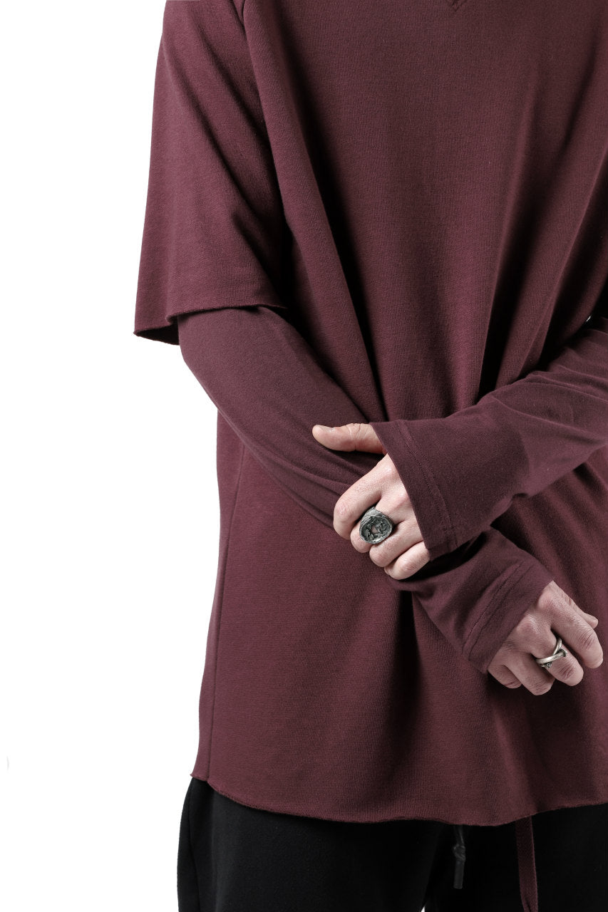 Load image into Gallery viewer, FIRST AID TO THE INJURED LAYERED SLEEVE TOPS / FRENCH TERRY + JERSEY (OXE)
