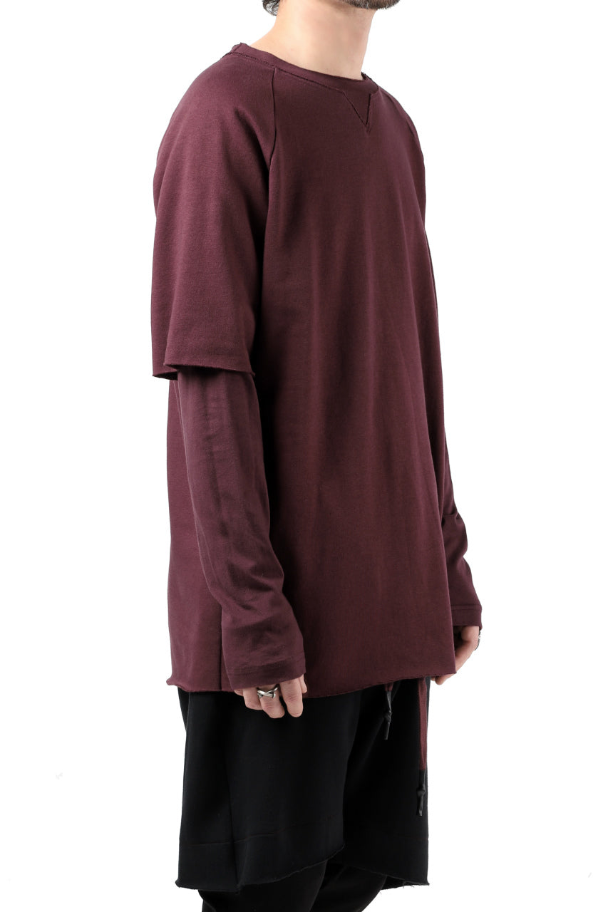 Load image into Gallery viewer, FIRST AID TO THE INJURED LAYERED SLEEVE TOPS / FRENCH TERRY + JERSEY (OXE)
