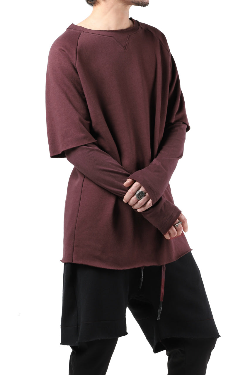 Load image into Gallery viewer, FIRST AID TO THE INJURED LAYERED SLEEVE TOPS / FRENCH TERRY + JERSEY (OXE)