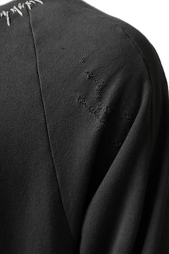 画像をギャラリービューアに読み込む, A.F ARTEFACT "FRAYED" DAMAGE LOOSEY SWEATER TOPS (GREY)