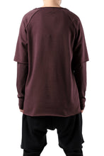 Load image into Gallery viewer, FIRST AID TO THE INJURED LAYERED SLEEVE TOPS / FRENCH TERRY + JERSEY (OXE)