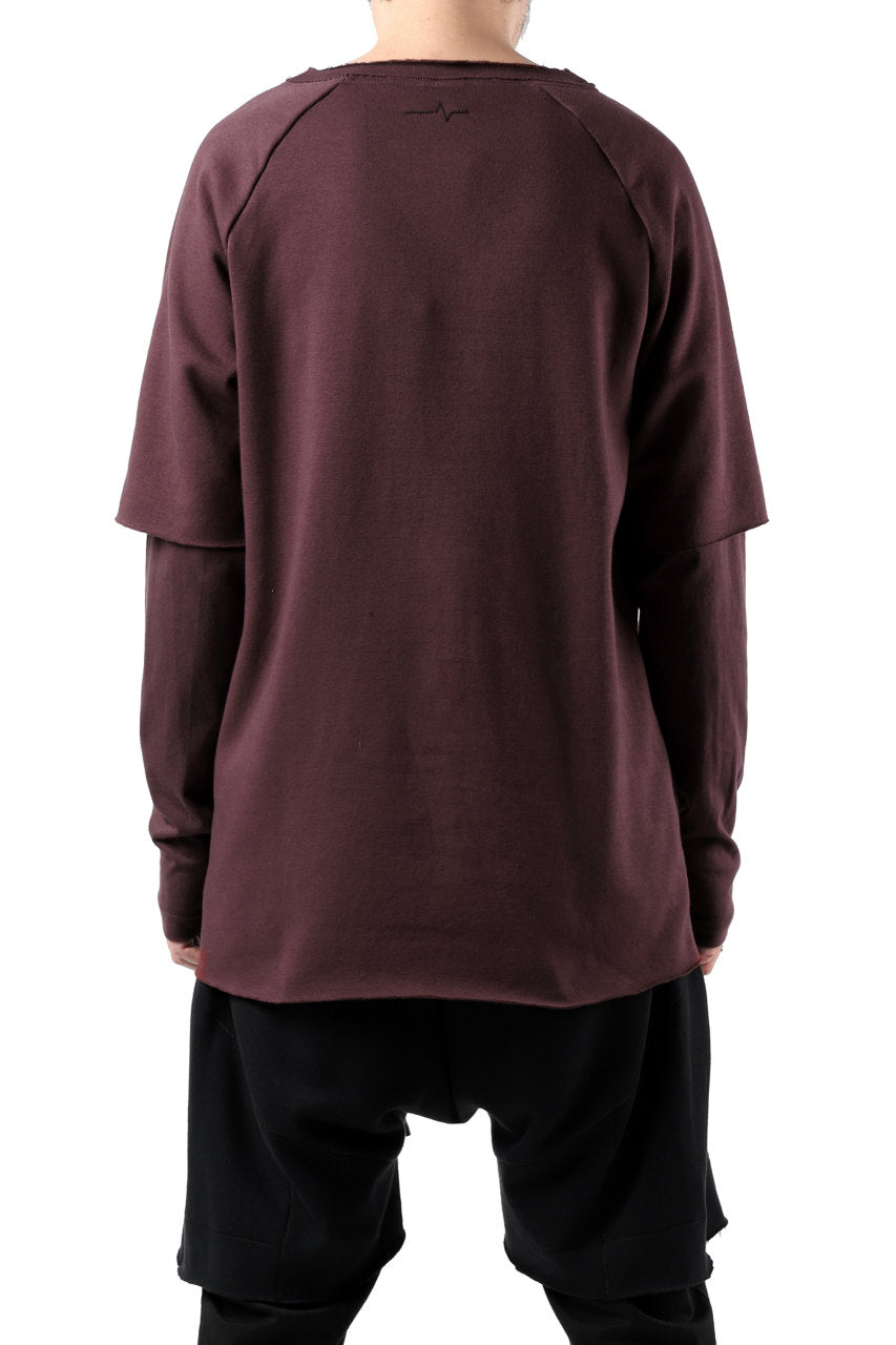 Load image into Gallery viewer, FIRST AID TO THE INJURED LAYERED SLEEVE TOPS / FRENCH TERRY + JERSEY (OXE)